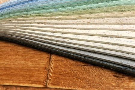 The samples of collection natural linoleumの写真素材