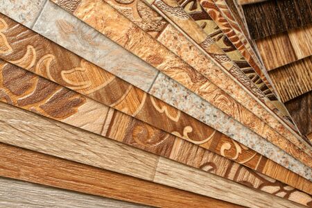 The samples of collection natural linoleumの写真素材