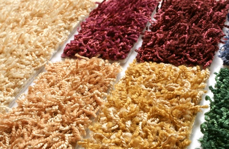 Samples of collection carpet, for backgrounds or texturesの写真素材