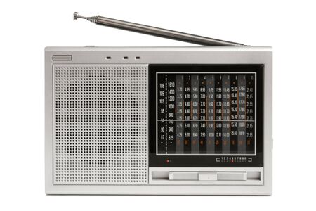 Radio receiver on a white backgroundの写真素材