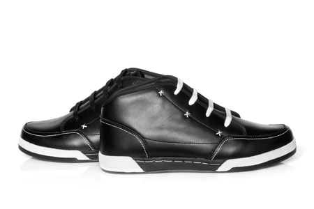 Sport shoes pair on a white backgroundの写真素材