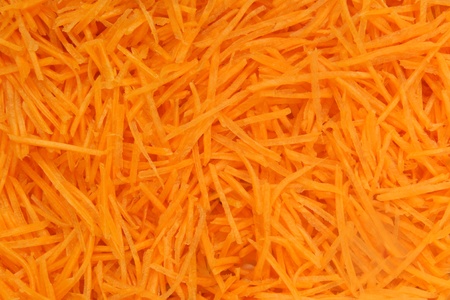 Grated carrot, for backgrounds or textures