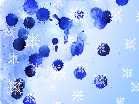 Abstract watercolor Christmas backgroundの写真素材