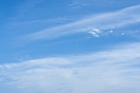 Blue sky with clouds, for backgrounds or texturesの写真素材