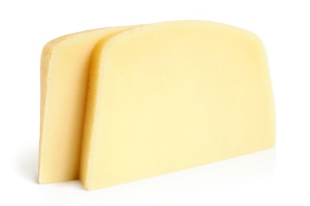 Cream cheese on a white background の写真素材