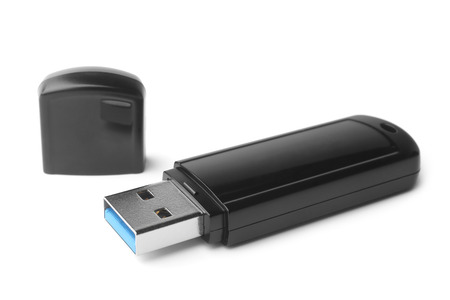USB Flash Drive on white background