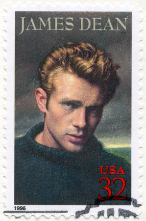 USA - CIRCA 1996: A stamp printed in USA shows James Dean (1931-1955), actor, circa 1996