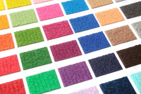 Samples of collection carpet, for backgrounds or texturesの写真素材