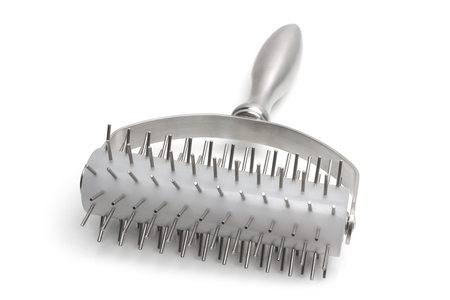 Roller for meat on white background
