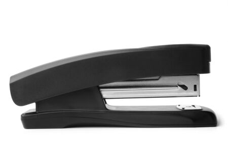Stapler on white background