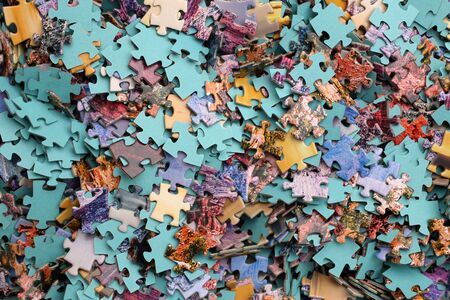 Pieces of a puzzle, for backgrounds or texturesの写真素材