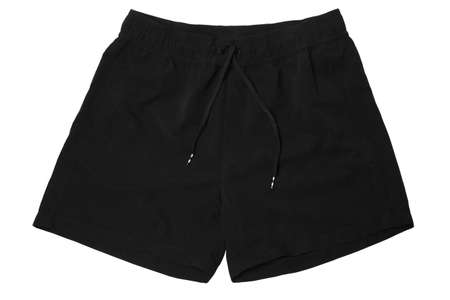 Men's swim trunks isolated on white backgroundの写真素材