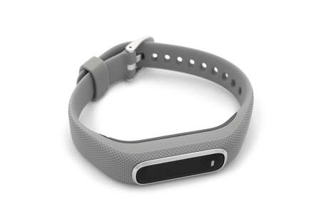 Fitness watch (activity tracker) on white background