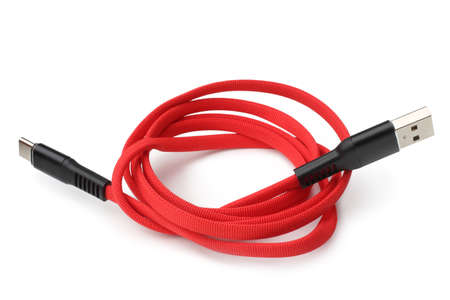 Cable USB C to USB C on white