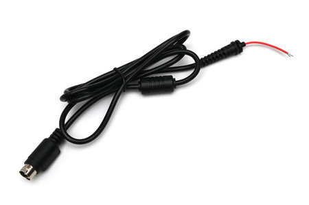 Wire with connector for TV on white background