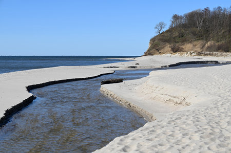 Empty beach on the Baltic Sea