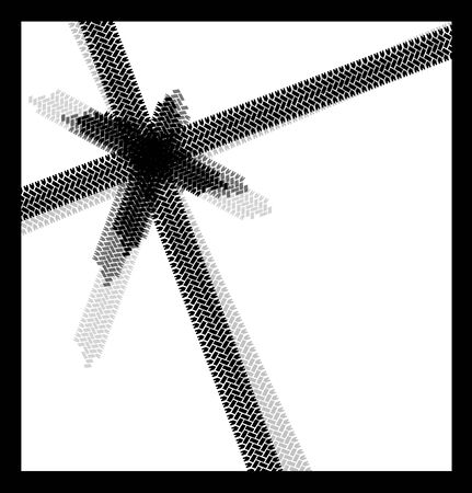tire marks on a white backgroundのイラスト素材