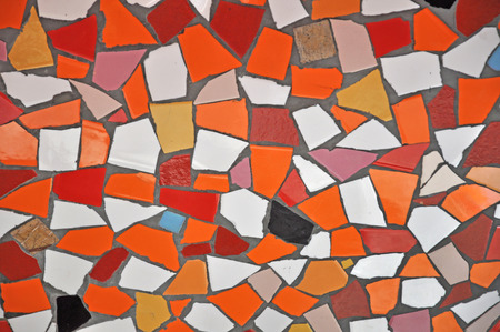 Different colorful ceramic tile patterns background.