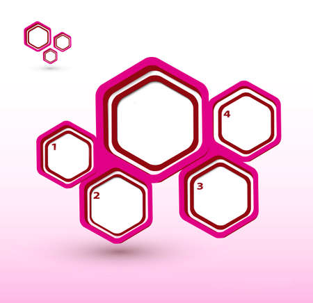 Abstract blue background with hexagonの写真素材