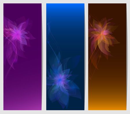 Flower vector background brochure template. Nature layoutsのイラスト素材