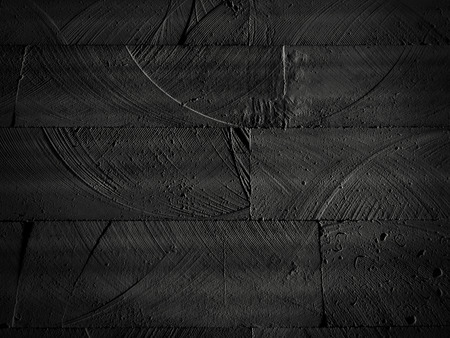 black brick wall background, Ready for product display montage.の写真素材