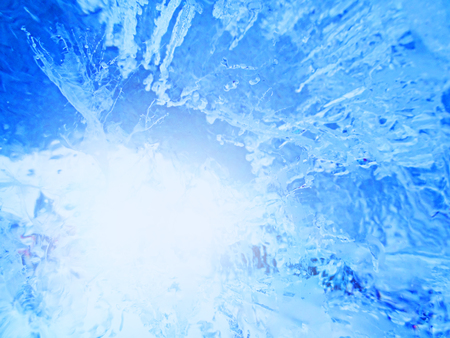 Colorful ice. Abstract ice texture. Nature background.                                  の写真素材
