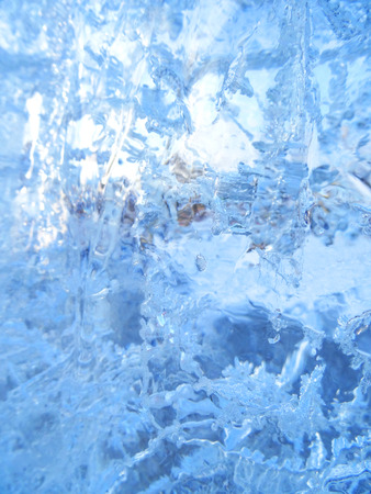 Colorful ice. Abstract ice texture. Nature background. Arctic.                                                                   の写真素材