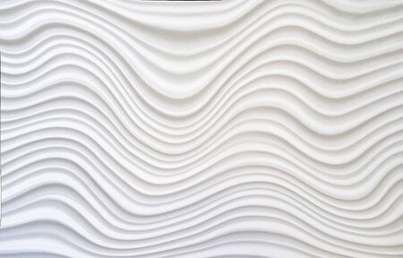 White wave abstract texture. white futuristic background                          