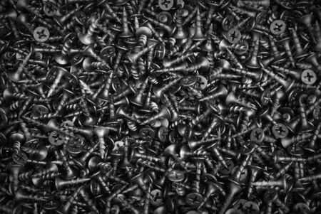 Construction, repair, tools - Abstract Self-tapping background. Tapping screwの写真素材