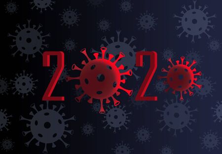 2020 Background, the spread of the virus around the globe. COVID-19 pandemicの写真素材