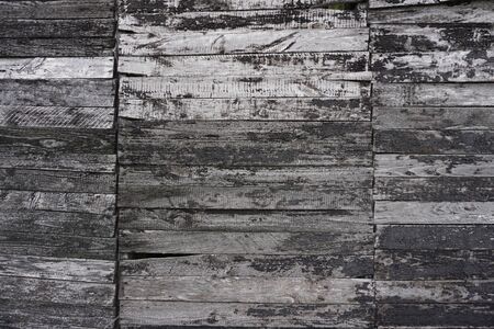 Old grey wooden plank texture background,Close up with copy space