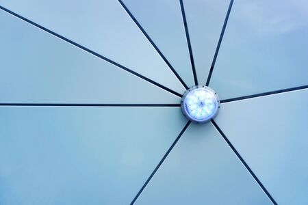 Lantern on the wall of the building                               