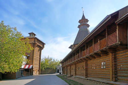 MOSCOW, RUSSIA - AUGUST 15, 2020: Church in Russian style located in the Izmailovo Kremlinのeditorial素材
