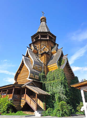 MOSCOW, RUSSIA - AUGUST 15, 2020: Church in Russian style located in the Izmailovo Kremlinのeditorial素材
