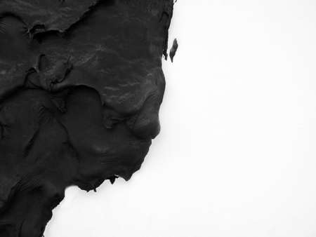 epoxy resin with waves on a white background, isolatedの写真素材