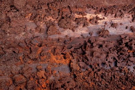 background and texture of nest termite at wooden wall