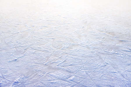 texture of the surface of the ice rink in the parkの写真素材