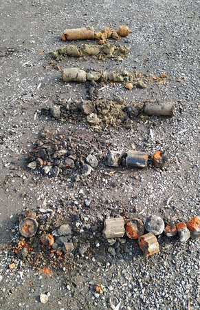 Soil Sampling with split spoon for geotechnical engineering, field test