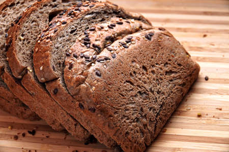 Sliced multi-grain bread.の写真素材