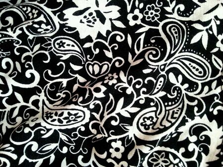 Floral fabric in monotoneの素材
