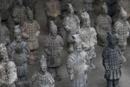 famous terracotta warriors of XiAn, China. のeditorial素材