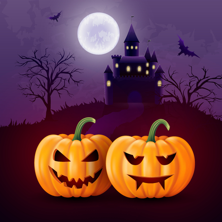 Halloween Greeting card for party and saleのイラスト素材