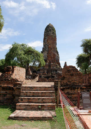 Another renovation spot in some area inside the Ayutthaya Historical Park.の写真素材