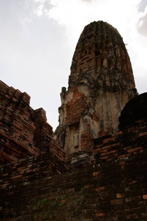 Picture of the main and sub temple of Wat Phra Si Sanphet in gorgeous view.の写真素材