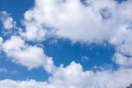 White Cloud and Blue Sky taken this photo to be an idea of background layer or retouching and photo collages.の写真素材