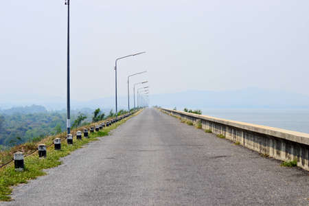 Road on damの写真素材