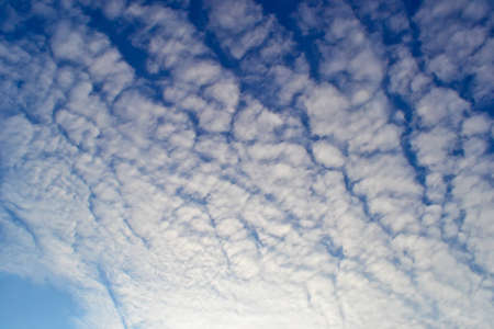 The beautiful blue sky and white clouds for backgroundの写真素材