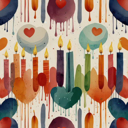 Vase with red rose on a striped background. Watercolor illustration.の素材