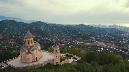 magnificent view from Sameba Holy Trinity Church in Batumi, Adjara, Georgia. High quality photo