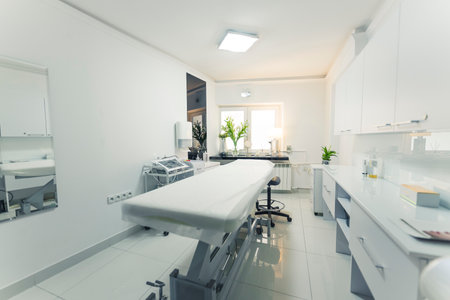 Interior of a cabinet in beauty salon. High quality photoの写真素材